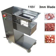 Updated 110V 550W 3mm Blade QE Commercial Restaurant Meat Slicer Machine Newest