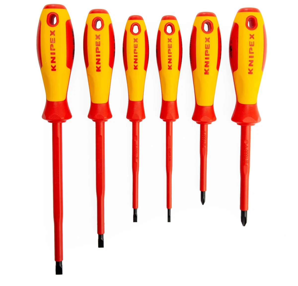 Knipex 002012V01 VDE Screwdriver Set 1000V 6 Piece