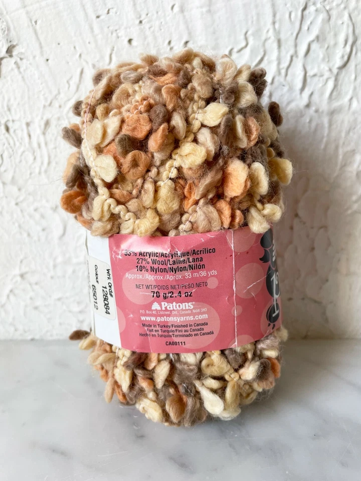 Patons Pooch Super Bulky Acrylic/Wool/Nylon Yarn - 1 Skein Shearling #65012 - Image 3 of 4