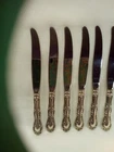Wallace Sterling Silver Luncheon Knives Irving Pattern  9 1/8" Set of Six