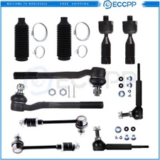 Front Rear Steering Sway Bar Tie Rod End Rack Pinion Bellow For 96-2002 4Runner