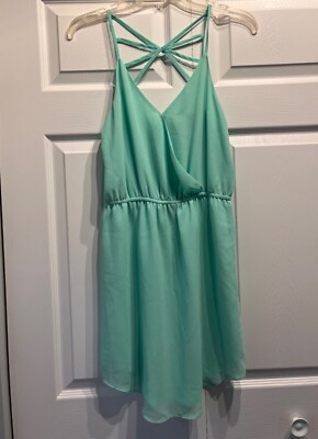 Naked Zebra Green Sleeveless Dress Size S | eBay
