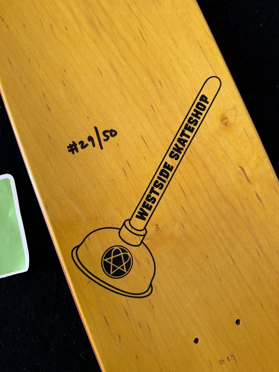 RARE Bam Margera Plunger v2 Guest Model Westside Skateboard RARE Bam Margera Plunger v2 Guest Model Westside Skateboard
