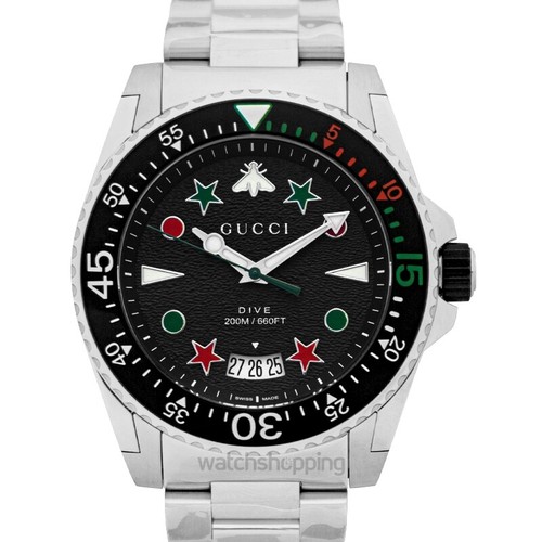 GUCCI Dive YA136221 Black Dial Men's 