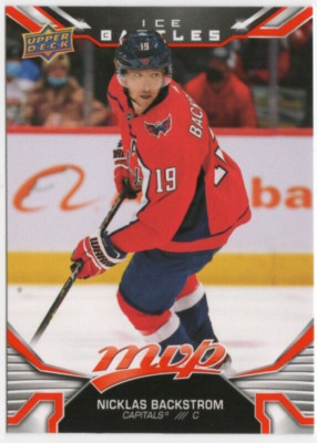 2022-23 Upper Deck MVP #41 Nicklas Backstrom Ice Battles Parallel Capitals Card