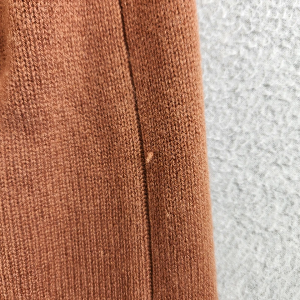 Cárdigan halógeno para mujer S marrón neutro mezcla de cachemir abierto línea larga niña limpia Foto 4 de 4