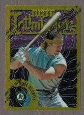 MARK MCGWIRE 1996 Finest G #74 with Peel Rare Gold G74 Athletics A's Topps 96 1