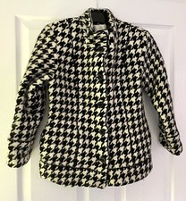 Ch Parienne Angora & Mohair Coat Size XS UK 8 30&rdquo; Bust Houndstooth Tailored Fit