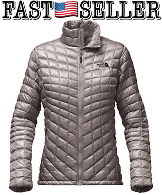 The North Face Women's Thermoball Insulated Puffer Jacket Metallic Silver, Small