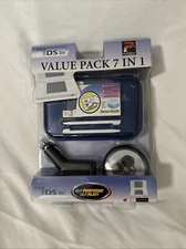 Nintendo DS Accessories Case 7-in-1 Value Pack Lite Blue New Sealed Playtech