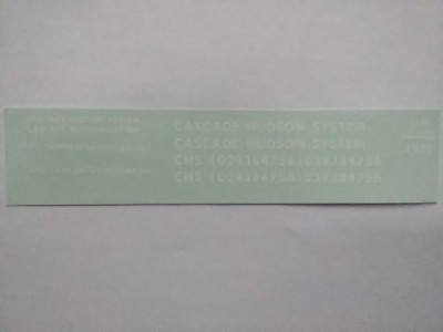 DM Custom Decals HO Scale Cascade Hudson System 1985  ~ TS
