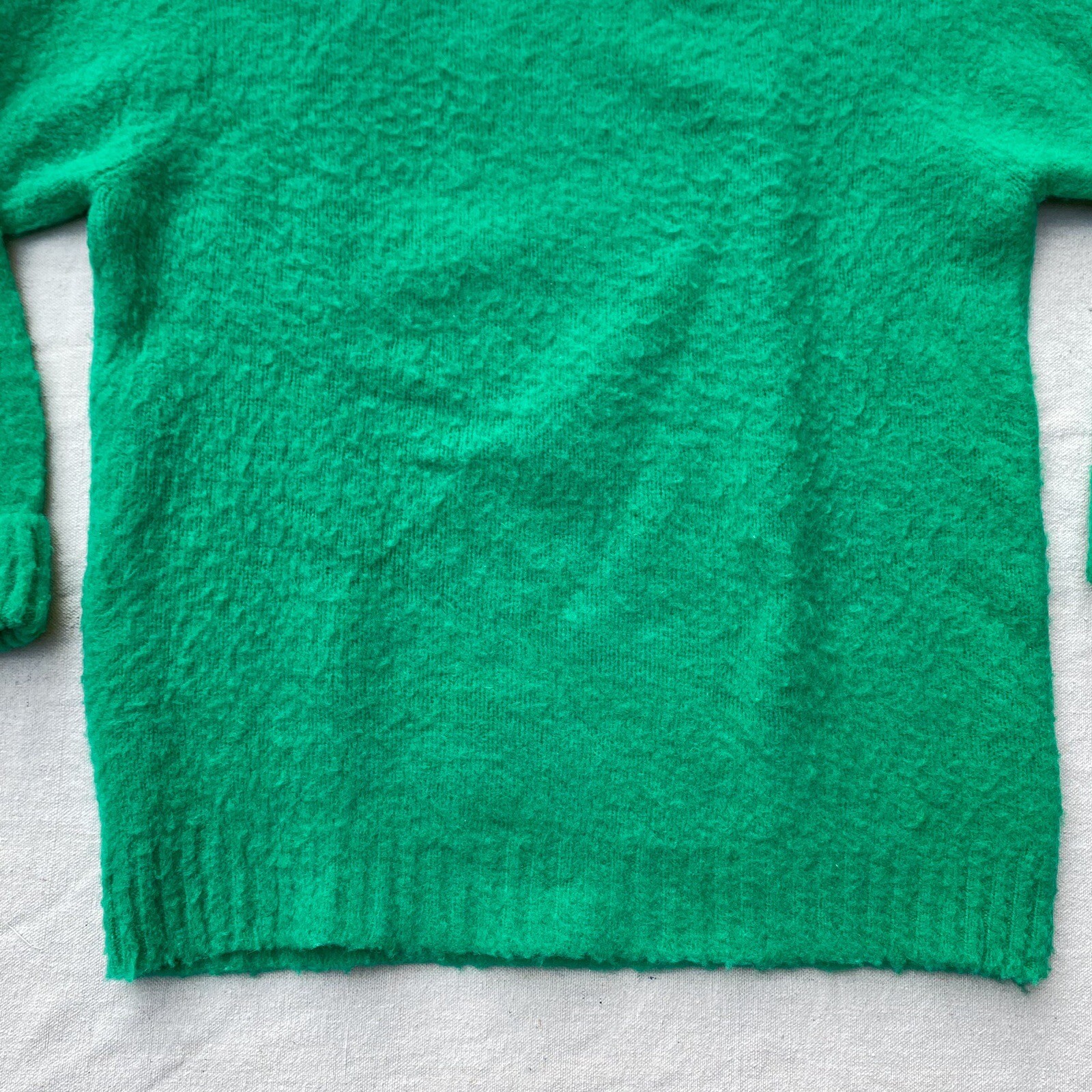 J. Press Shaggy Dog Sweater Kelly Green Shetland Wool Men's Large