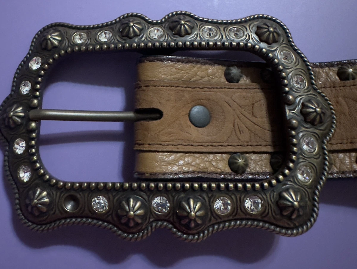 Justin Esmeralda Sz 28 Studded Rhinestone Belt Justin ESMERALDA Leather Belt Size 30 NWT C20441 | eBay main image 2