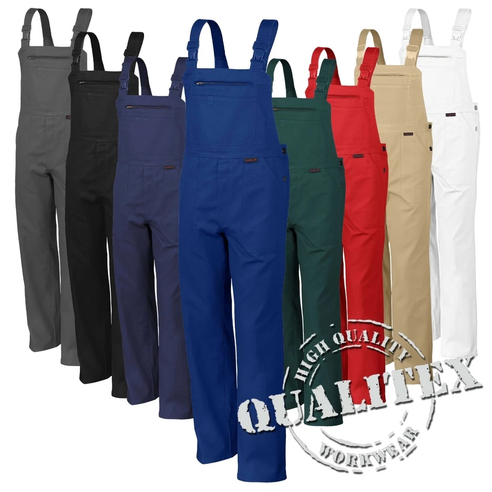 Qualitex Latzhose Latz Hose Malerhose Arbeitshose Blaumann Bau Maurer Handwerker - Bild 2 von 2