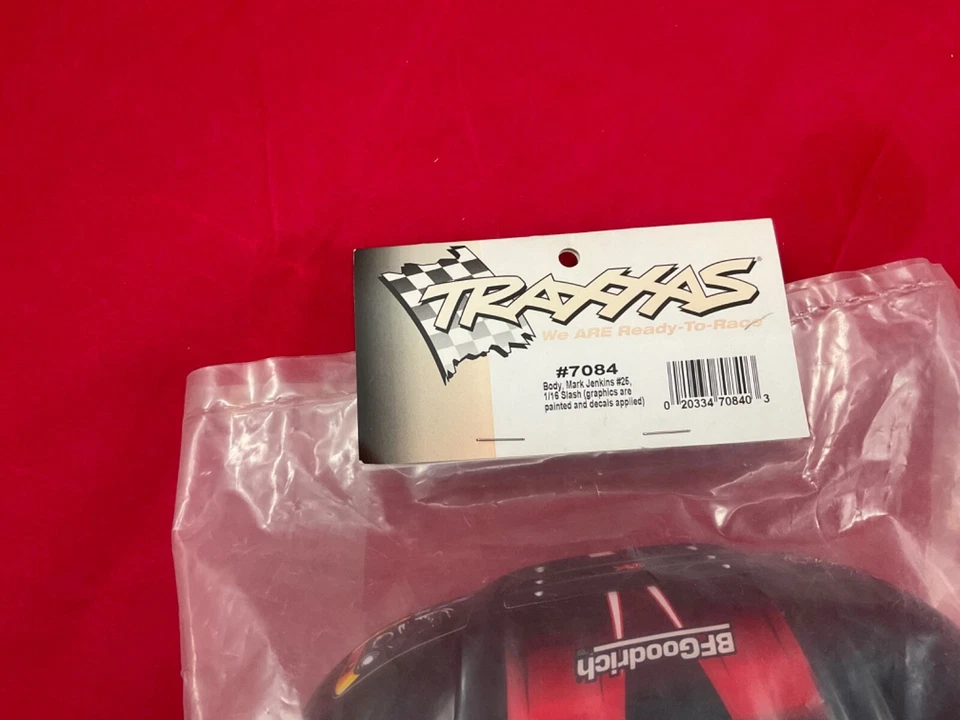 TRAXXAS 7084 1/16 SLASH 4X4 BODY Mark Jenkins 25 Black Red rare new TORC TRA7084 - Image 2 of 4