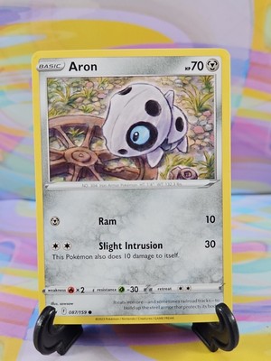 Pokemon TCG Crown Zenith Card | Aron 087/159 Common