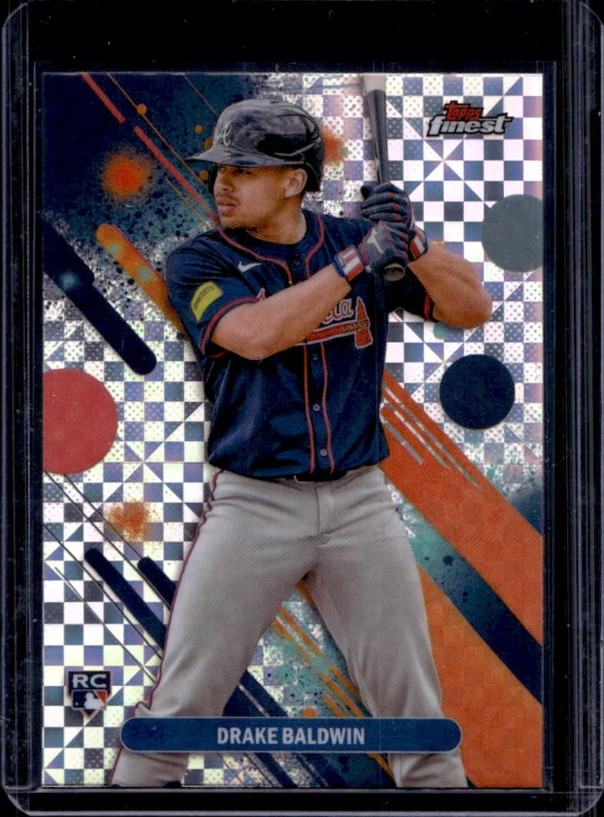 2025 Finest Drake Baldwin Common Refractor X-Fractor Rookie RC #21 Braves