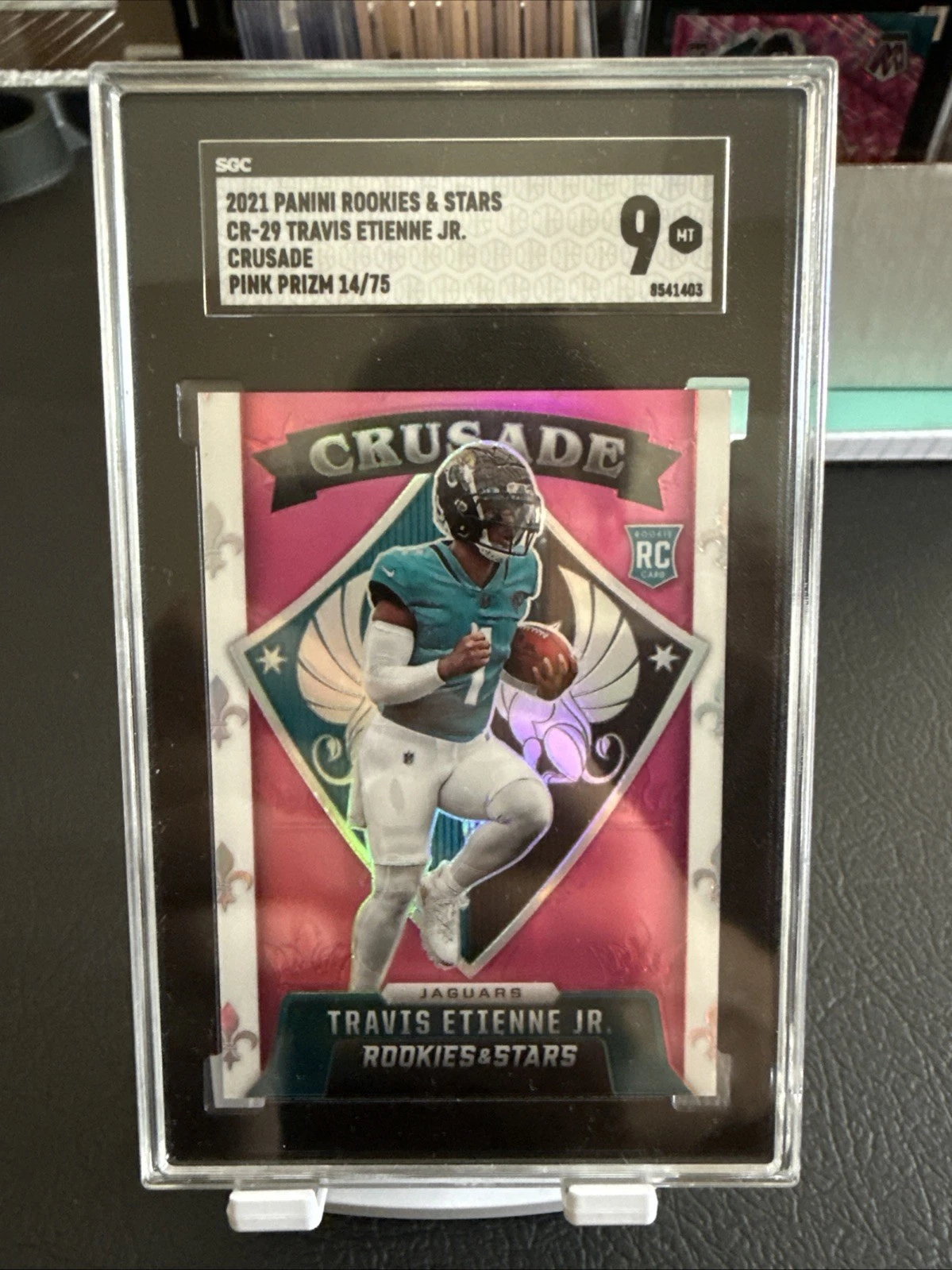 Travis Etienne Panini Rookies & Stars Crusade #CR29 Black 1/1