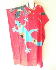 KD519 Gecko Floral Hand Painted Kaftan Dolman Women Abaya Maxi Dress Up to 7X
