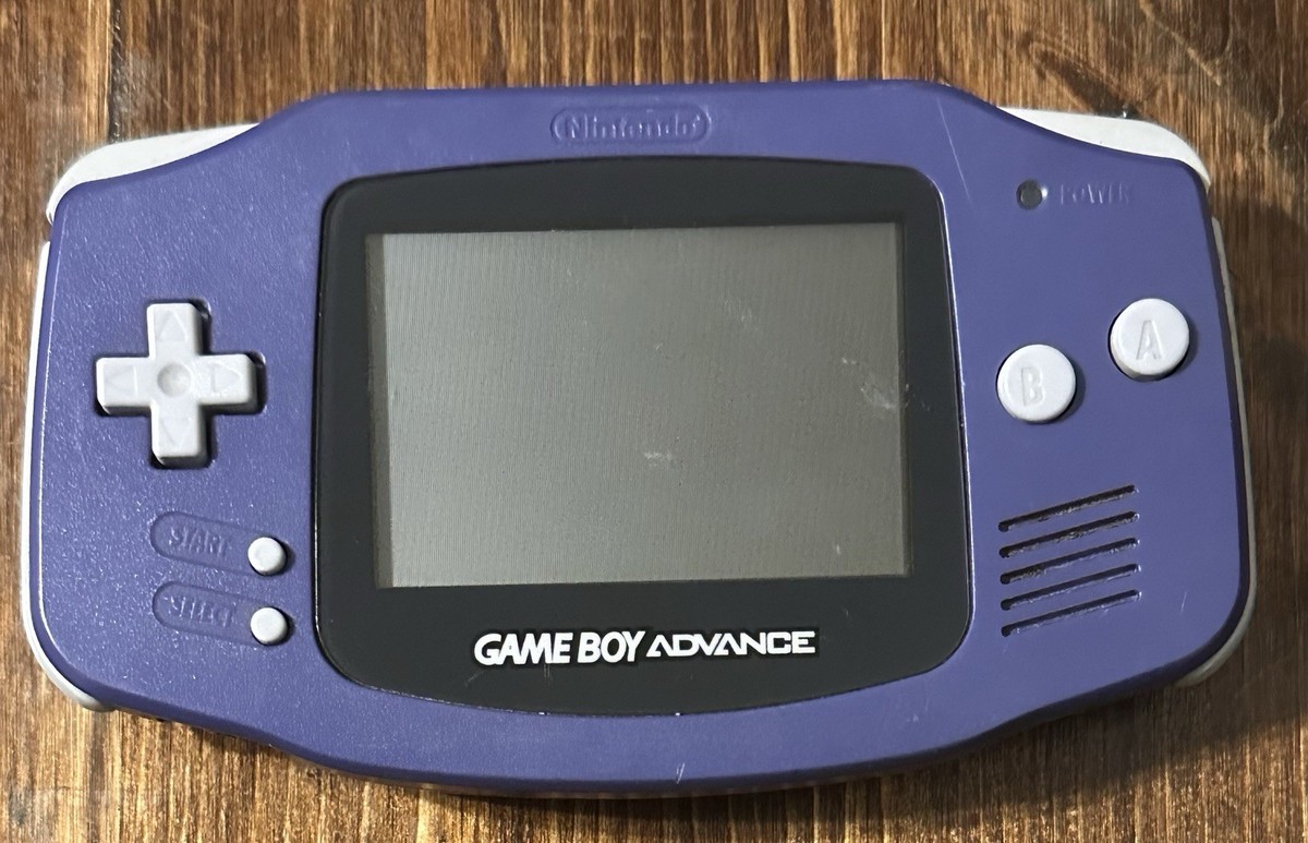 Nintendo Game Boy Advance GBA Console AGB-001 - Indigo Purple