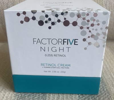 Factor Five Night Retinol Cream 0.25% 1oz 30mL Full Size New Sealed Authentic