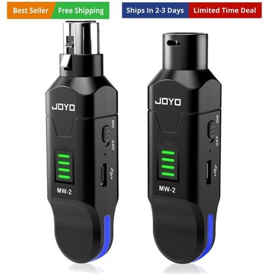 2.4GHz Wireless Microphone System 4-Channel XLR Transmitter & Receiver Dynami...