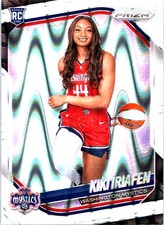 2025 Panini Prizm WNBA #149 Kiki Iriafen White Seismic Prizms