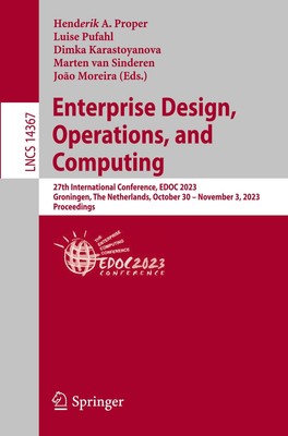 Enterprise Design, Operations, and Computing | Henderik A. Proper (u. a.) | Buch