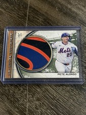 Pete Alonso 2025 Topps Museum Collection Momentous Material Jumbo Patch Relic/15