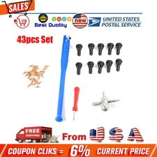43pcs Set Tire Valve Stem Installation Tool Remover Repair Puller Car Plug Ifbdy