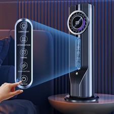 Tall Tower Fan with LED Light 6 Speed Adjustable Cooling Fan for Small Room