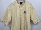 Antigua Men's Yellow Franziskaner Weissbier Patch Short Sleeve Golf Shirt Size L — photo 3