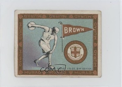 1910 Murad Cigarettes College Series T51 2nd Edition Brown University #2 0q4x