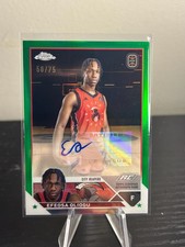 2023-24 Topps Chrome Autographs Efeosa Oliogu #A-EO Green Refractor /75 (