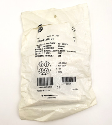 New Allen-Bradley 42CA-R1JPB-D4 Photoelectric Sensor 8m PNP - 60 Day Warranty
