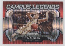 2024 Panini Prizm Draft Picks Campus Legends Red Pulsar /299 Tim Duncan HOF 9p5
