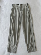 Athleta Brooklyn Textured Ankle Pants Women  s 4 Light Gray Stripe Pull On Travel