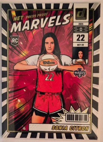 💎 2025 WNBA Panini Donruss - Sonia Citron #4 Net Marvels (RC) - WA Mystics