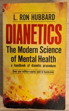 Dianetics : L Ron Hubbard - Paperback - 1979 Printing - Scientology Founder
