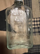 Vtg GE General Electric Glass Monitor Refrigerator Water BOTTLE  1 1/2 Pint #2