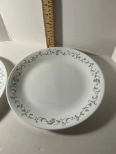 Two Corelle COUNTRY COTTAGE pattern Dinner Plates 10”