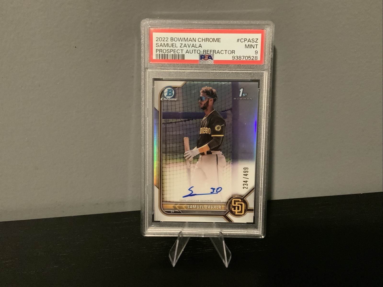 2022 Bowman Chrome - Prospect Auto Samuel Zavala #CPA-SZ Refractor /499 (AU, RC)