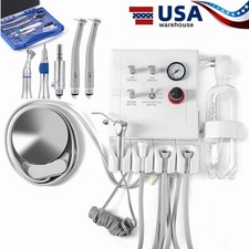 Portable Dental Turbine Unit Weak Suction Work with Air Compressor/handpiece kit