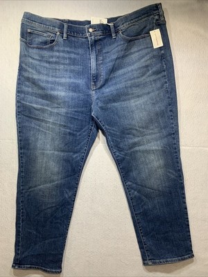 LUCKY BRAND BIG TALL ATHLETIC TAPER JEANS BLUE COOL MAX MEN'S SIZE 50X30
