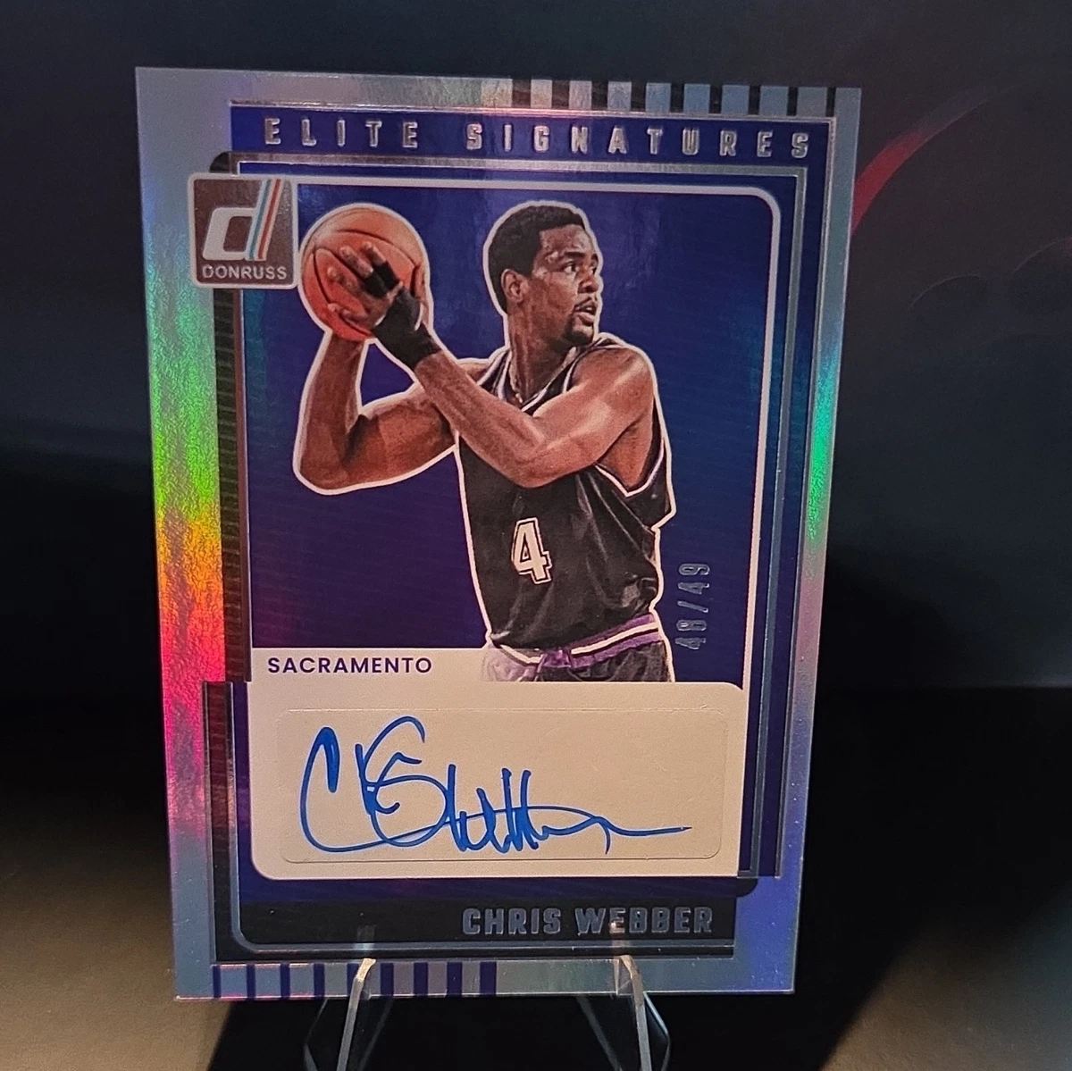 Chris Webber Basketball Autographed Sports Trading Cards 