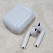 White AirPods Style Bluetooth Wireless In-Ear Earbuds w/ Charging Case Mic
