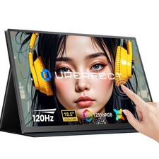 18,5 Zoll Portable Monitor Touchscreen 120Hz Tragbarer Monitor FHD 1080P Mobiler