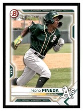 2021 Bowman Draft #BD-65 Pedro Pineda Oakland Athletics Baseball Card 33841