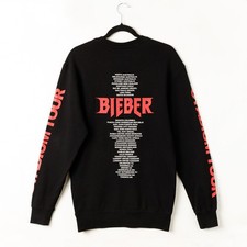 Sudadera Justin Bieber Purpose World Tour 2017 Team Bieber cuello redondo XS