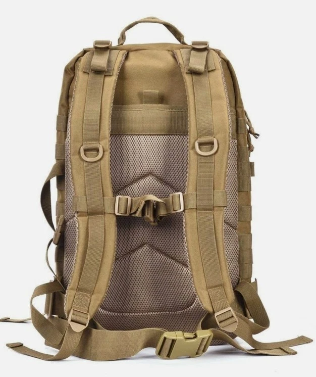 Military Tactical Backpack Army 3 Day Assault Pack Molle Bag Rucksack Tan - Image 3 of 4